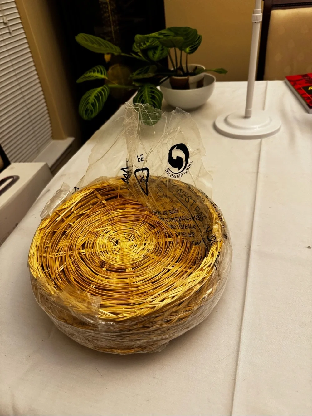 Natural Rattan Woven Round Placemats - Set of 8